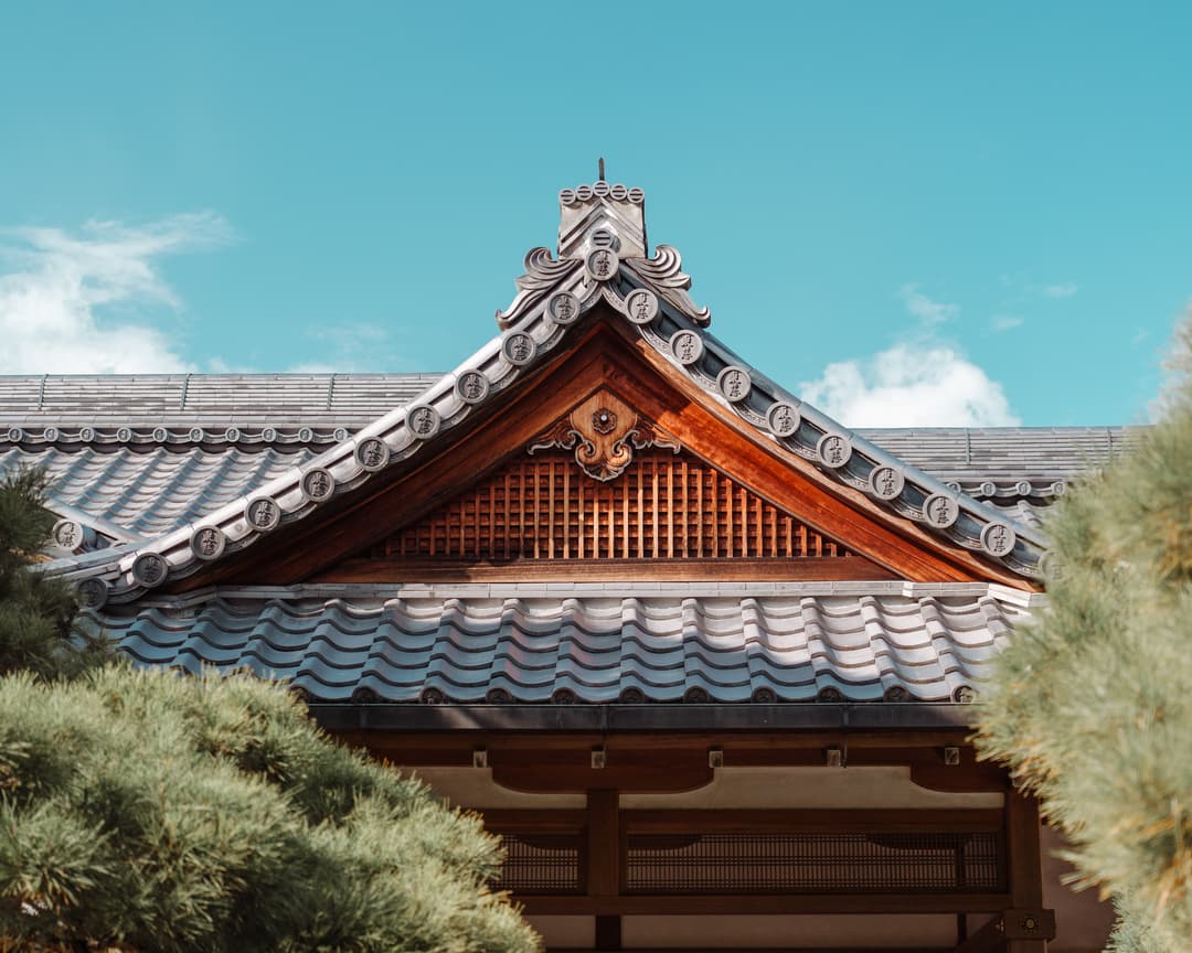 Japanese temple architecture showcasing traditional design
